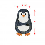 Penguin Appliqué Kit , Pre-Fused - 18 pieces - Precision Die-Cut Fabric Shapes, (2) Penguins- (1) Open and (1) Closed Arm, Quilting Supplies