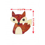 Fox Appliqué Kit (2 Foxes), Pre-Fused - Precision Die-Cut Fabric Shapes, DIY Sewing Craft, Mirrored Left & Right, Quilting Supplies